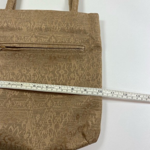 Guess Golden Floral Pattern Tote Bag - Picture 4 of 6